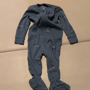 Pekkle Train One Piece Footie 6m 2 Way Zip